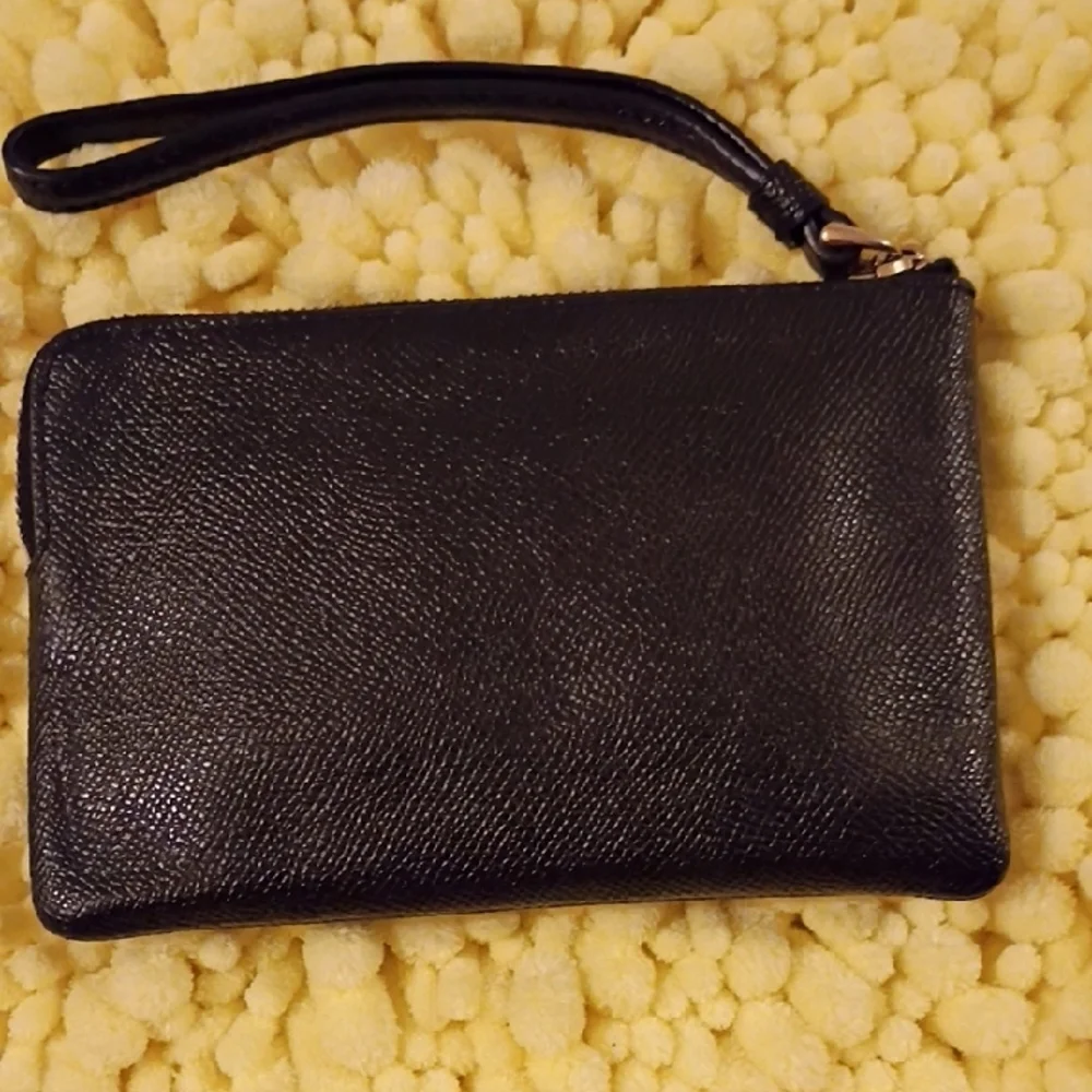 Coach Black Wristlet Wallet - Picture 2 of 6